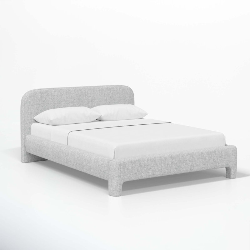 Illy Upholstered Standard Bed, California King, Zuma Pumice Textured Linen