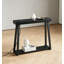 Console mince avec station de charge, table d'entrée étroite de 36 pouces avec prises CA et ports USB, table de canapé de couloir moderne avec structure en métal et tablette inférieure
