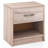  Modern Nightstand Bedside Table With Drawer Open Storage Shelf For Small Spaces -499042920