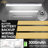 4FT LED Vapor Tight Emergency Light, Battery Backup, IP65 IK08, 20W(2500lm)/40W(5000lm), 3/4/5000K CCT Selectable, Outdoor Flush Mounts, Vapor Proof Lighting Fixture for Carport, FCC Listed