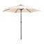 270 cm W X 270 cm D Octagonal Tilt Market Parasol with Crank Lift-27856544