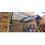 Menands 3.5m Width x 1.27m Depth Door Canopy Grey-Bracket Bronze-Sheet