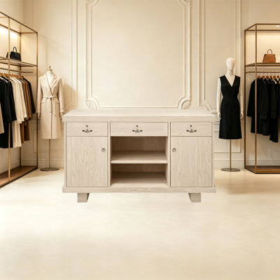 Bureau de réception rétro avec tiroir verrouillable, aucun assemblage requis, comptoir avant pour magasin de vêtements, salon, bureau et espaces de vente au détail