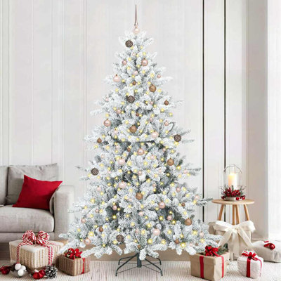 Artificial Hinged Christmas Tree with 300 LEDs PVC