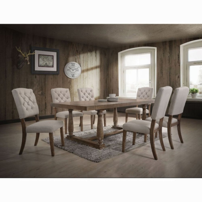 Dariush DINING TABLE, Weathered Oak