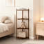 Tablette d'angle à 4 niveaux en bambou, rangement compact pour la salle de bain, la cuisine, le salon, la chambre à coucher et le bureau-1787852390-1787852391