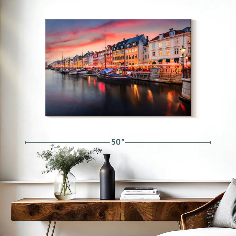 Ravi Nyhavn Copenhagen Canal, 26" H x 39" W