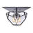Jazion Glass Semi Flush Mount