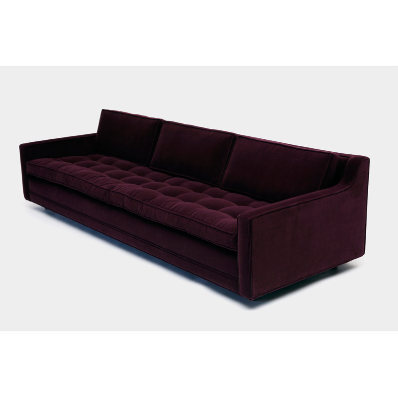 Sofa, Eggplant Aged Velvet