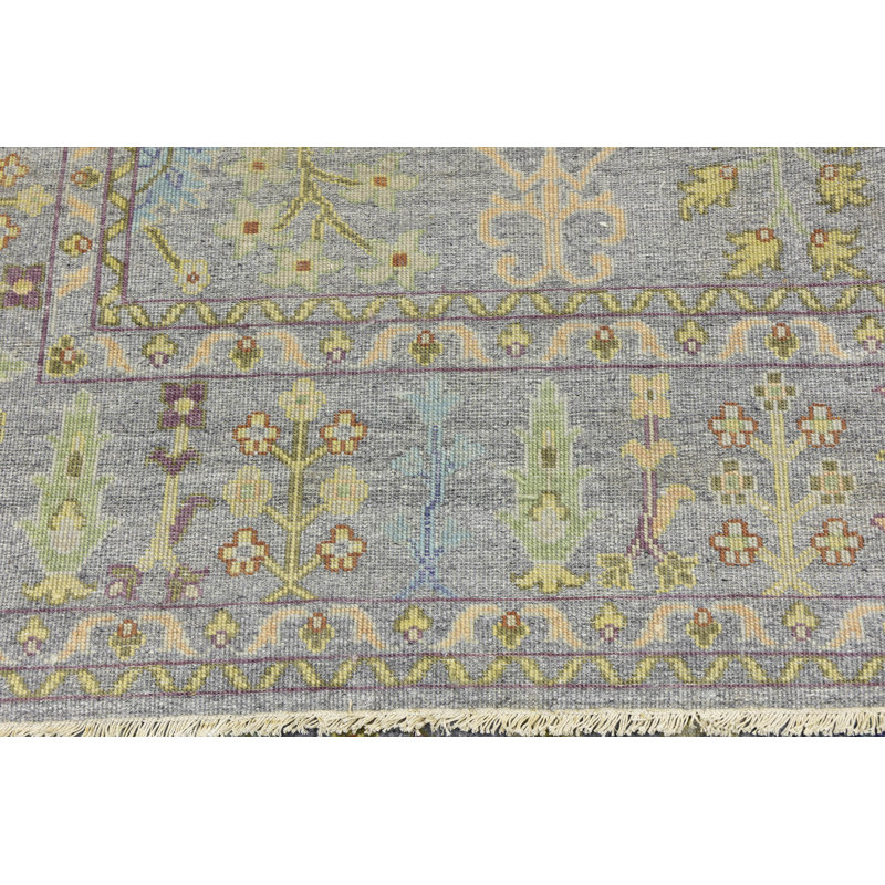 Tapis de couloir oriental Oushak Chobi, Rectangle 7 pi 8 po x 10 pi