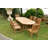 Kia 8 - Person Teak Solid Wood Patio Dining Set Oval Table