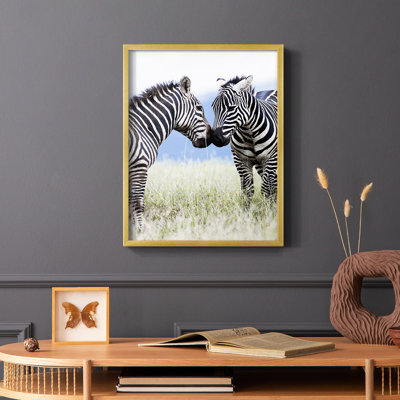 African Affection Framed Print - Solid Wood