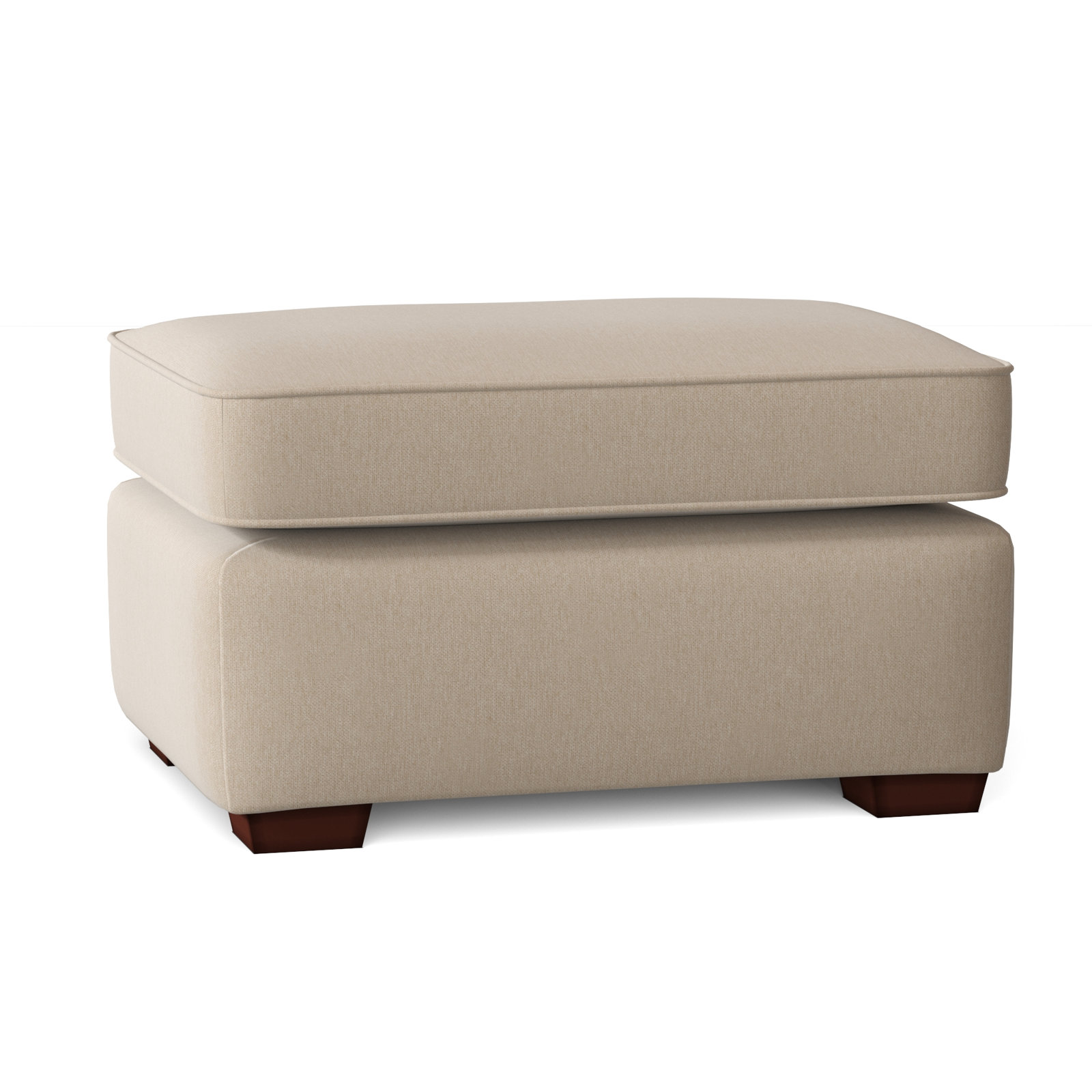 Keaton 31" Ottoman, Popstitch 10 Beige