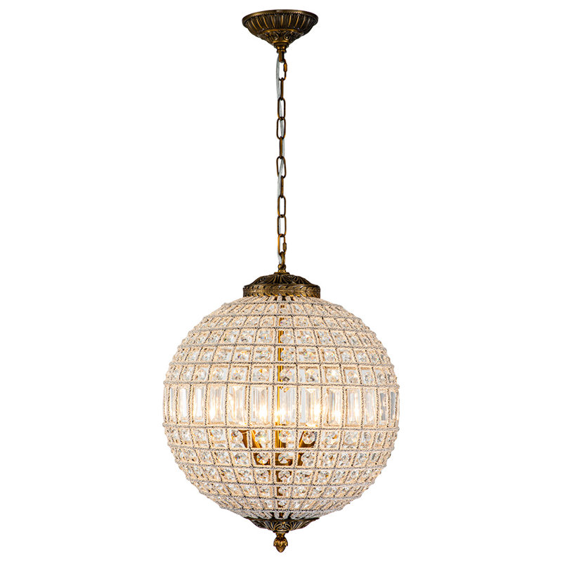 Engles 1 - Light Antique Bronze Pendant, 3 Lights