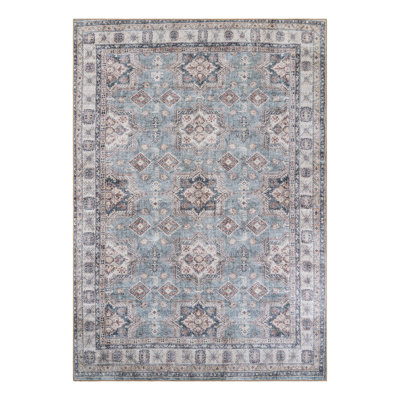 Marquavius Performance Chenille Floral Indoor Rug