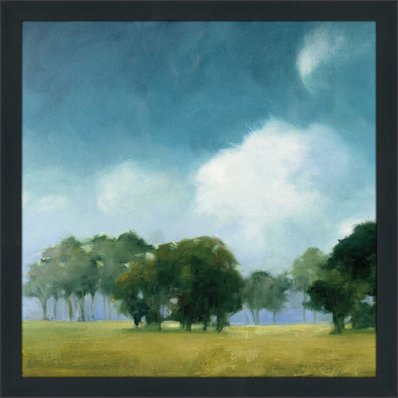 Cloud Dance I - Peinture, Cadre espresso, H 25,5 po x l 25,5 po x P 1 po
