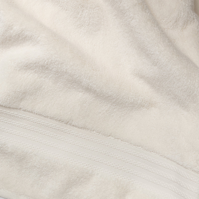 Ensemble de serviettes 6 pièces 100% coton biologique, Ivory