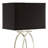 Brushed Nickel And Black Rectangular Shade Accent Lamp