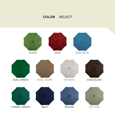 120'' Tilt Market Umbrella