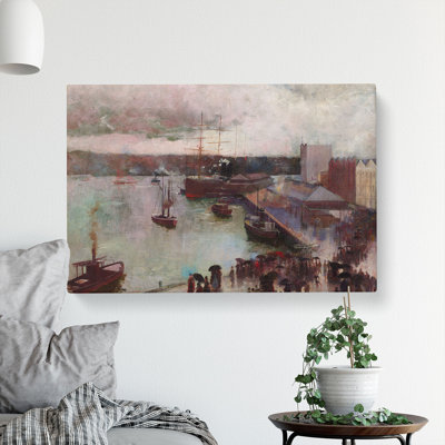 Departure of the Orient by Charles Conder - Wrapped Canvas