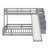 Wooden Bunk Bed With Slide, Storage Staircase, Safety Guardrails-2106788809