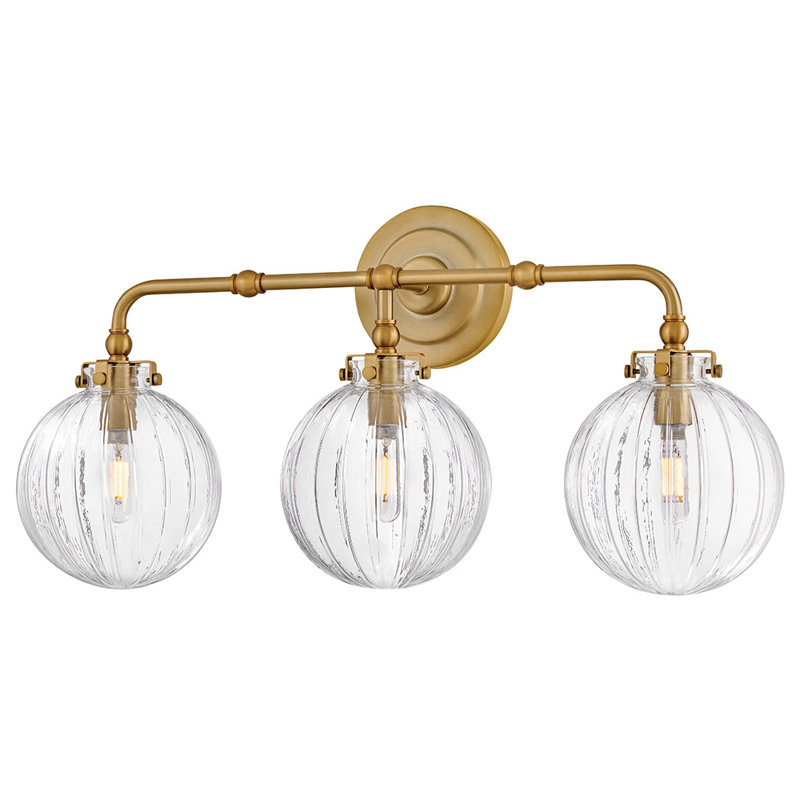 Ensemble de meuble-lavabo à trois lumières Hinkley Helene
