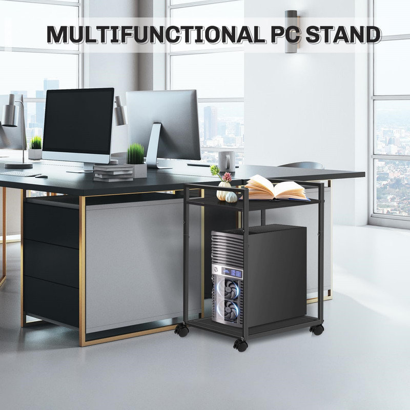 63cm H x 57cm W CPU Holder with Wheels