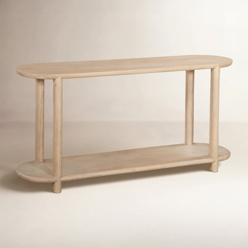 Console en bois massif de 61 po Taya, Ponce