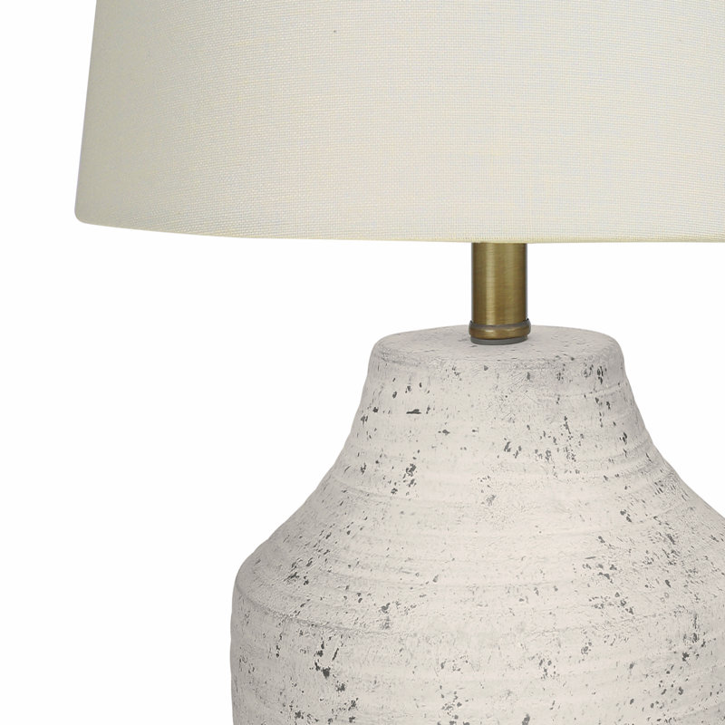 Lighting, H 20 ", lampe de table, béton crème