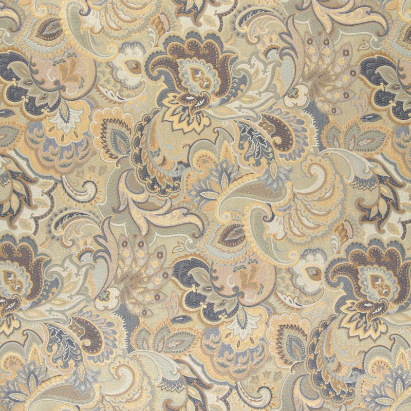 Tissu floral abstrait, Blanc cassé