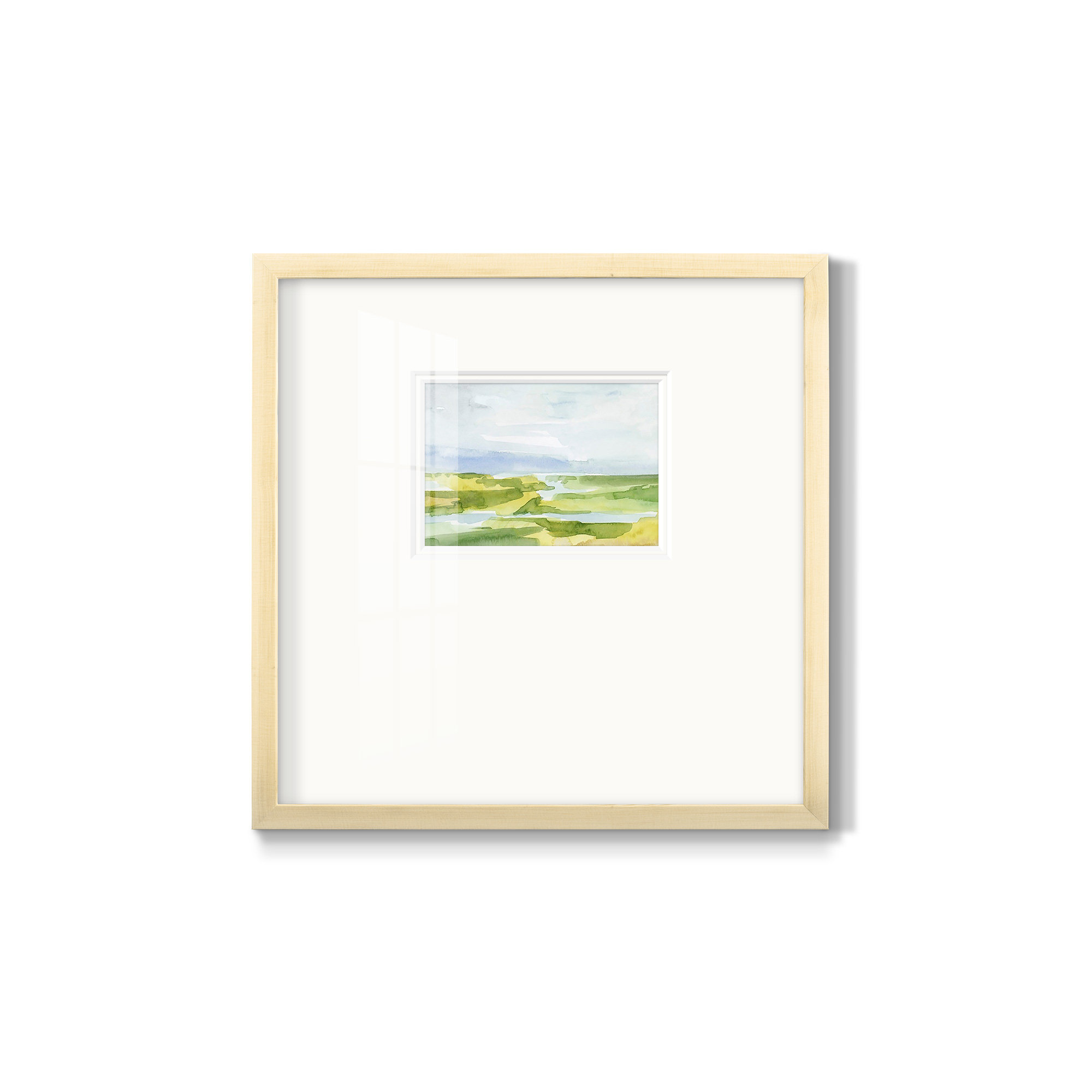 Watery Lowlands III, 17" H x 17" W x 1.25" D