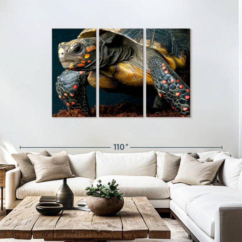 Brampt Amazon Red Footed Tortoise, 48" H x 74" W