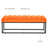 53.54" Fabric Bench with Metal Frame-1014918094