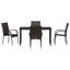 Garden Dining Set 5 Pcs Powder-Coated Steel-1686900158