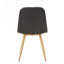 Chaise de salle à manger avec pieds à transfert de chaleur, ensemble de 2