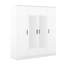 Armoire à miroir 4 portes avec tablettes-223924034