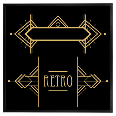 Meridianville Art Deco Retro - Single Picture Frame Print
