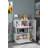 Modern Multi-Purpose Cabinet, White, 35.4 x 40.2 x 12.4 inches | 100% Melamine Coated Particle Board, Thickness: 0.7 inches | Features Numerous Shelves, Wall-Mountable Design | Perfect for Organizing Home & Office Spaces