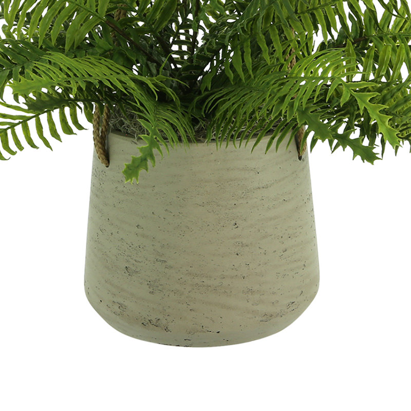 Outdoor UV-Rated Fern in Hanging Pot