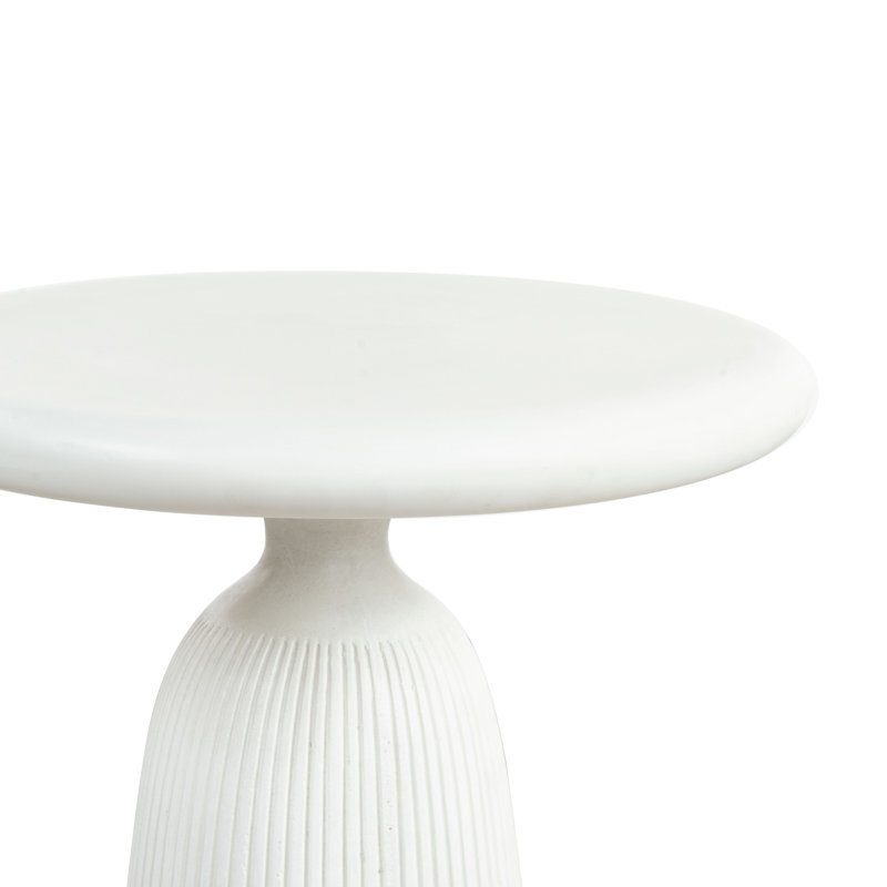 Oskar End Table, Ivory
