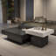 Table basse carrée en pierre de luxe italienne légère-122904019