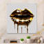Or doré de luxe VI - art mural mode acrylique pour le salon-1258993063