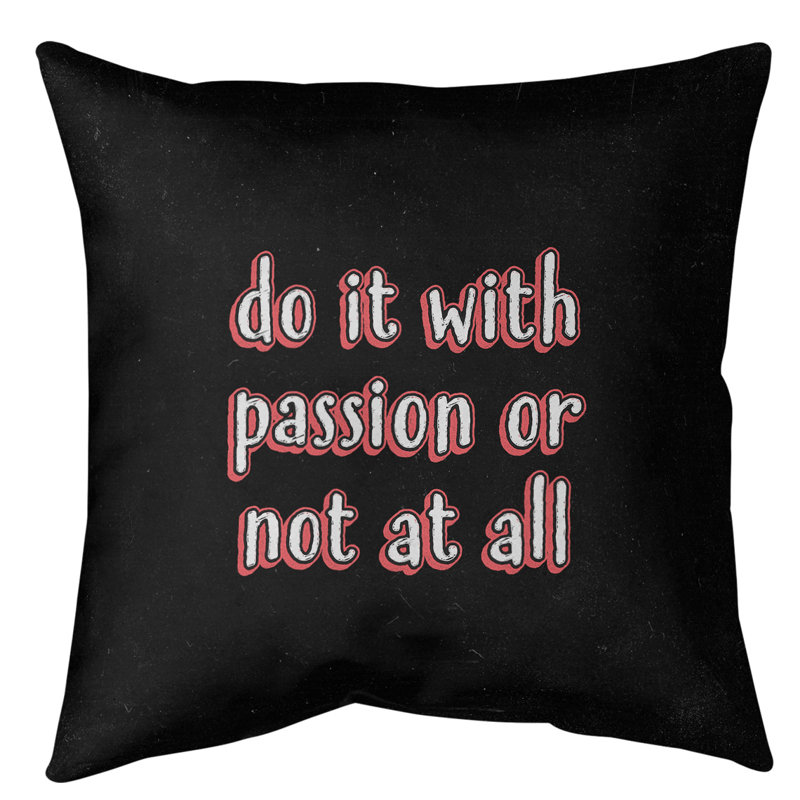 Coussin intérieur/extérieur d’inspiration passion, Rouge, 20 po x 20 po