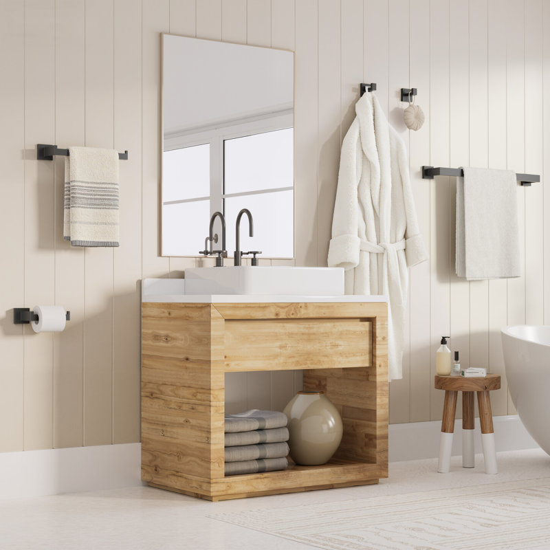 Ensemble de quincaillerie de salle de bain 5 pièces, en acier inoxydable SUS 304, résistant à la rouille, qualité testée