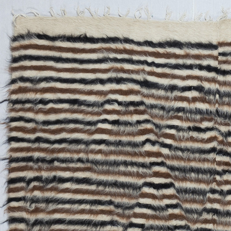 Tapis kilim en laine à tissage plat. Couverture Siirt. Nouvelle housse de lit. Décoration murale