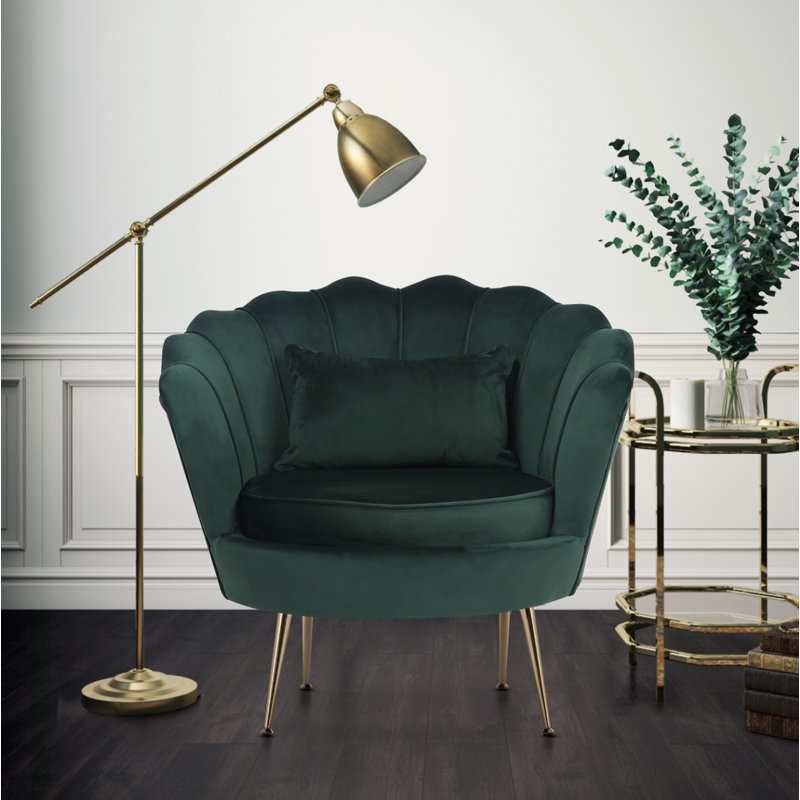 Gladden Upholstered Accent Chair, Warm Grey 