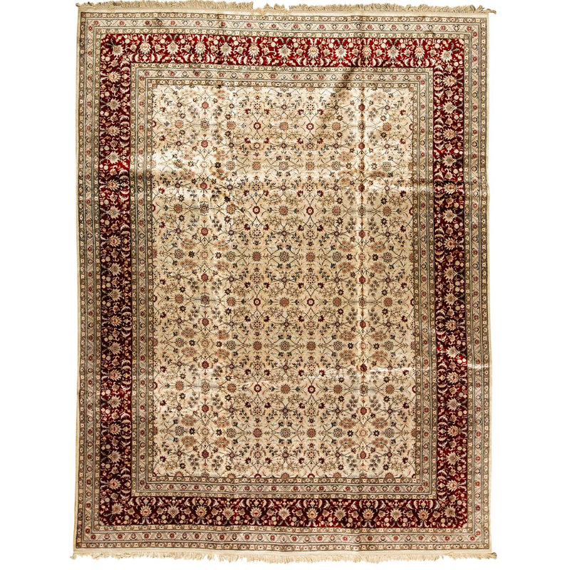 Hand Knotted Silk Oriental Area Rug