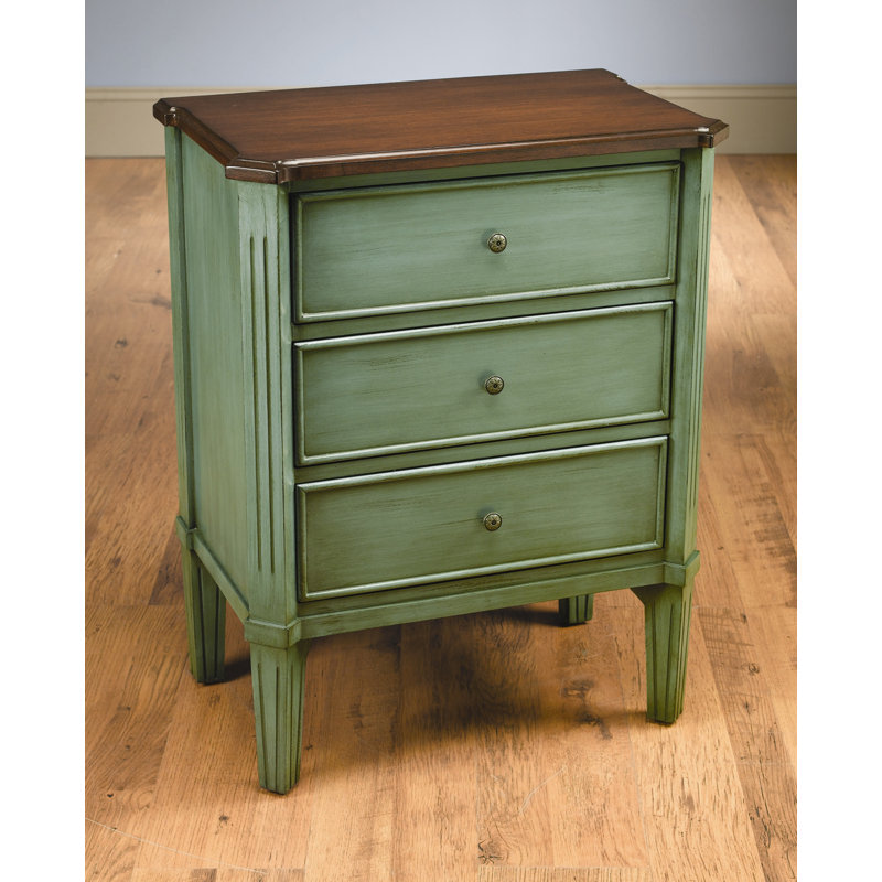 Solid Wood Top End Table