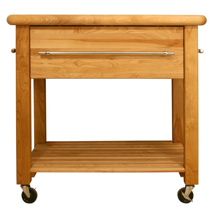 Thielsen Solid Wood Kitchen Cart