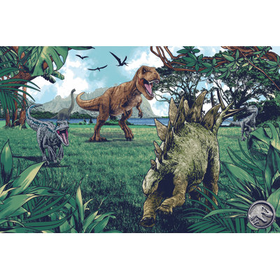 Jurassic Park 84' L x 126" W Peel and Stick Wall Mural